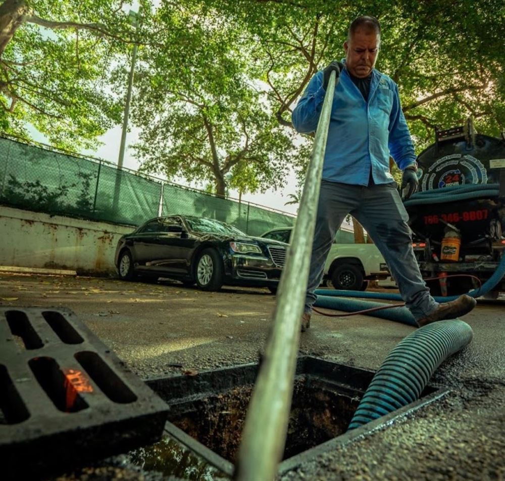 Storm drain cleaning